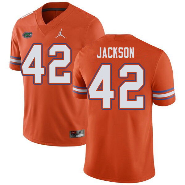 Jordan Brand Men #42 Jaylin Jackson Florida Gators College Football Jerseys Sale-Orange - Click Image to Close